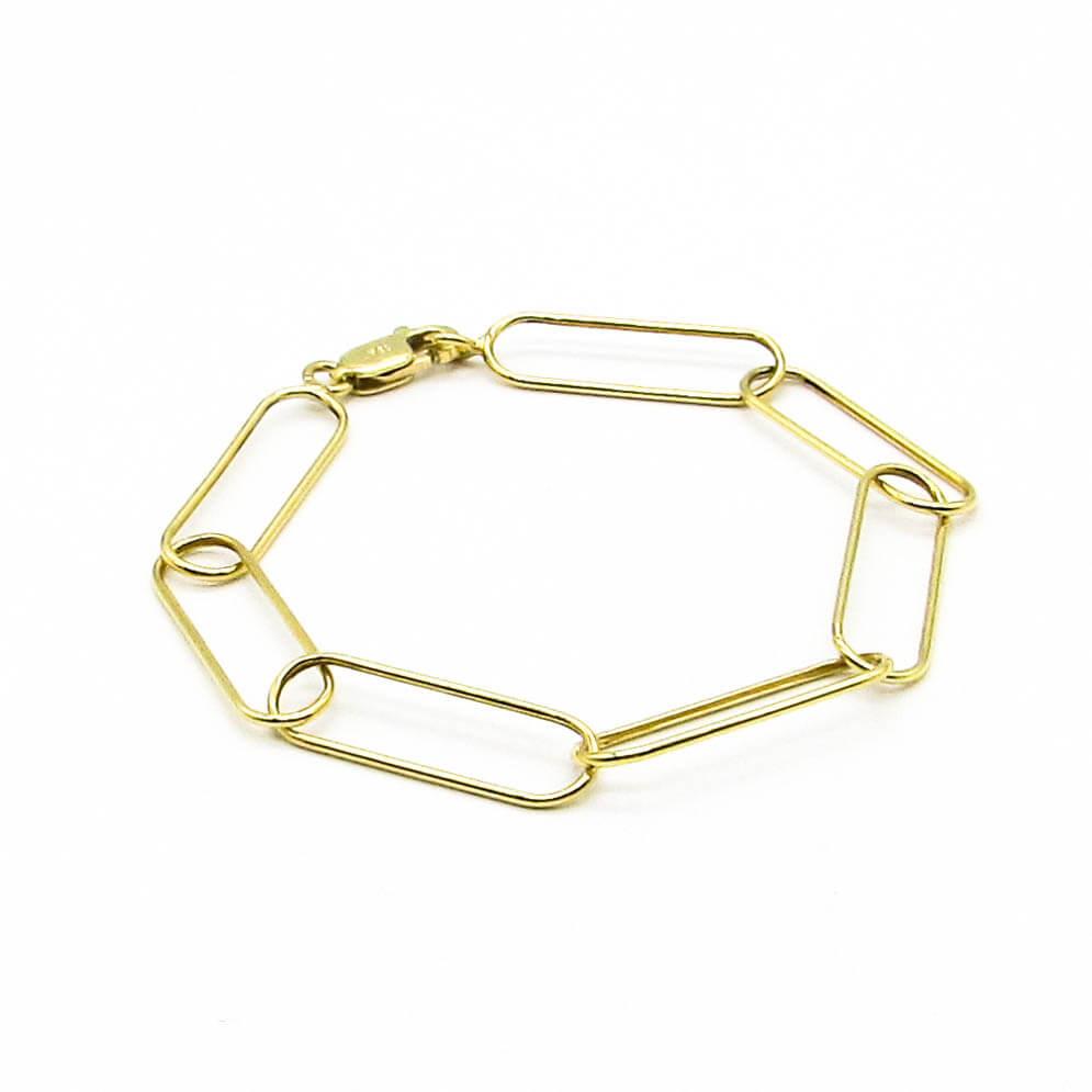 PULSERA OVALOS*7 18CM /O.AMARILLO